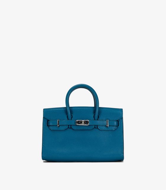 Hermès Bleu de Prusse Swift Leather Micro Tiny Birkin 15cm
