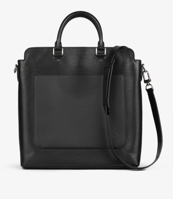 Black Epi Leather Large Brooks Tote