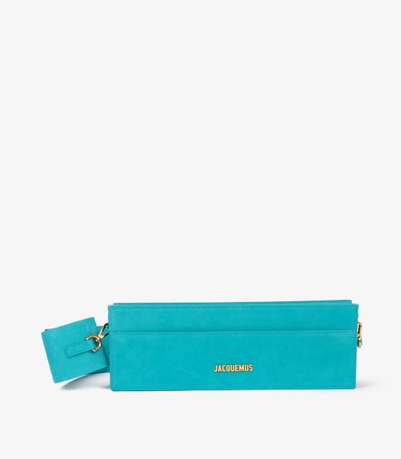 Turquoise Calfskin Suede Le Cuicui