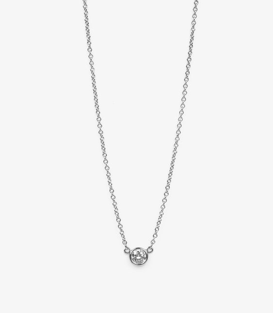 Diamond Platinum Diamond by the Yard Necklace