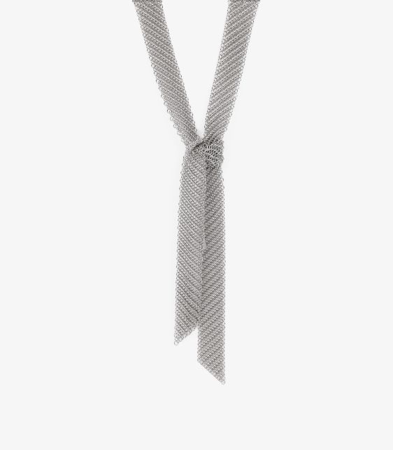 Sterling Silver Elsa Peretti Mesh Scarf 125cm Necklace