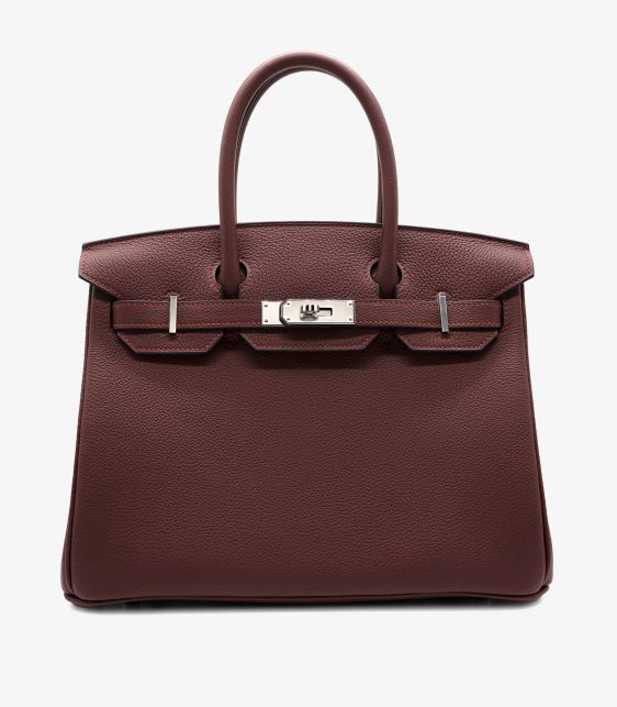 Rouge H Togo Leather Birkin 30cm Retourne