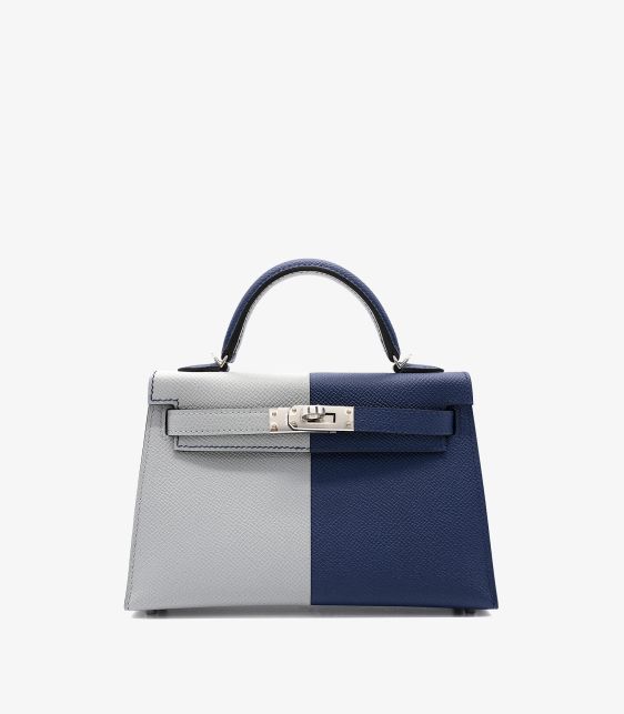 Bleu Glacier & Bleu Indigo Epsom Leather HSS Special Order Kelly 20cm II Sellier