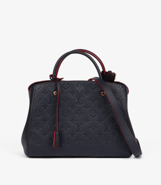 Marine Rouge Monogram Empreinte Leather Montaigne MM