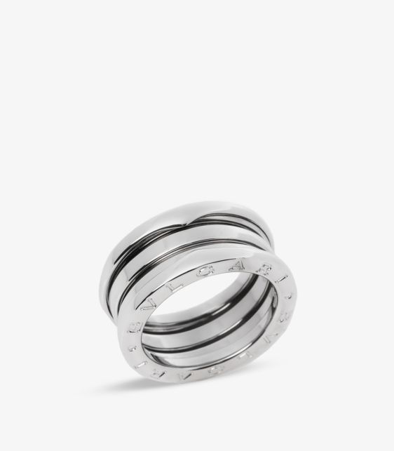 Bulgari 18ct White Gold Three Row B.zero1 Ring at Xupes