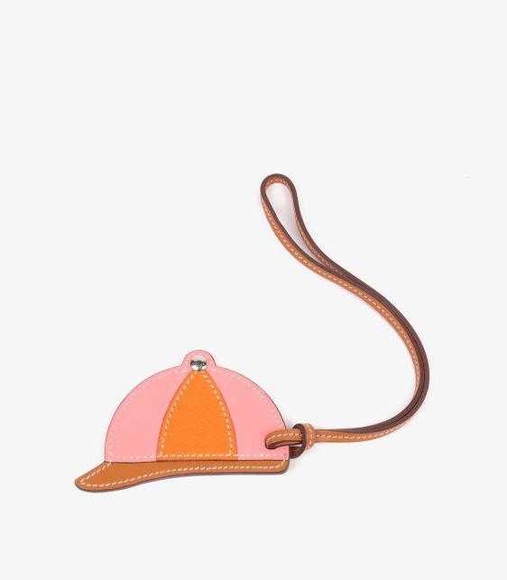 Hermès Naturel, Sable, Rose D'été & Abricot Swift Leather Paddock Bombe Charm at Xupes