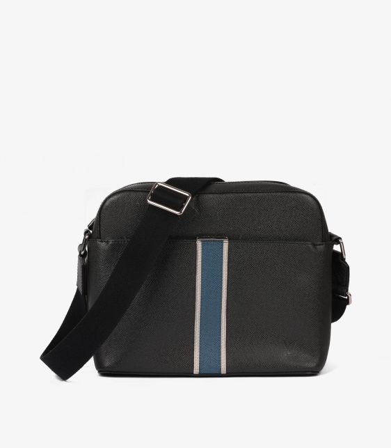 Louis Vuitton Ardoise Taiga Leather Stripe Anton Messenger at Xupes