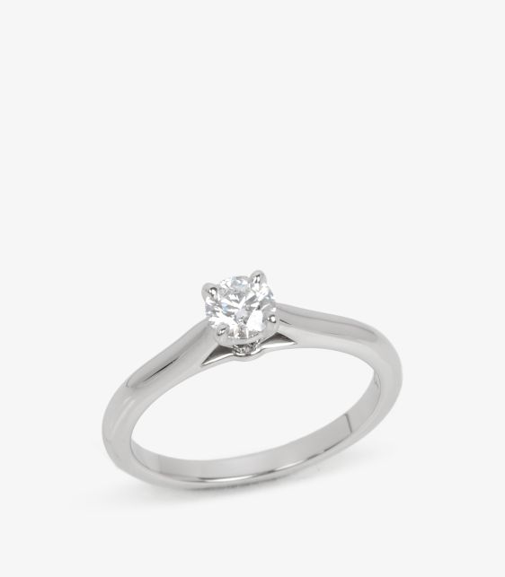 Cartier 0.29ct Brilliant Cut Diamond Platinum 1895 Ring at Xupes