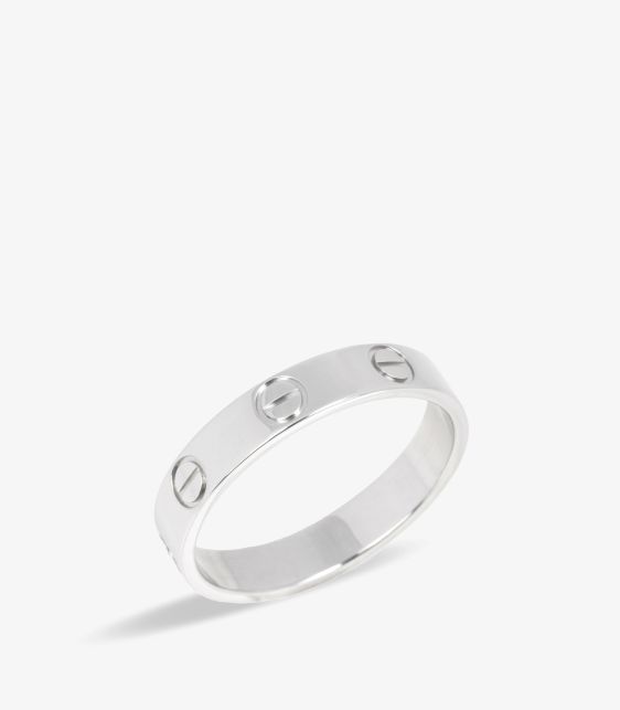 Cartier Platinum Love Wedding Band Ring at Xupes