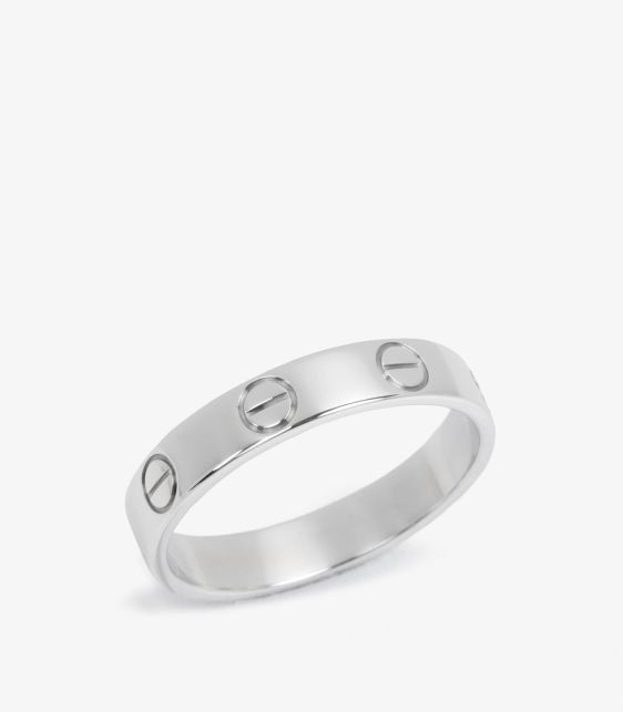Cartier 18ct White Gold Love Wedding Band Ring at Xupes
