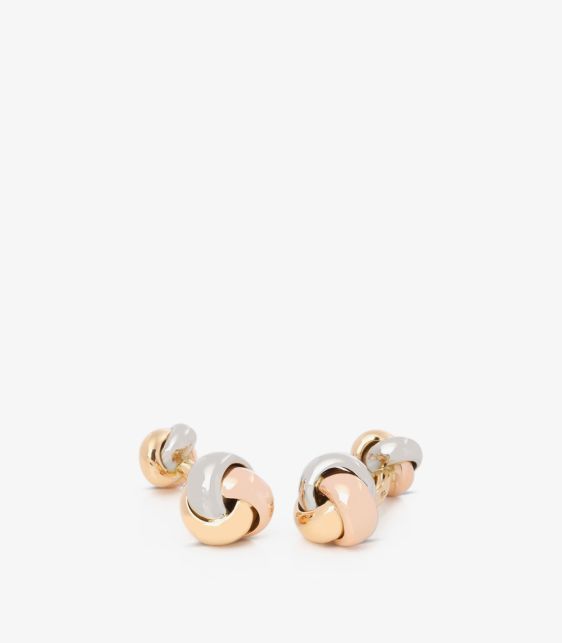 Cartier 18ct White Gold, 18ct Yellow Gold and 18ct Rose Gold Trinity Cufflinks at Xupes