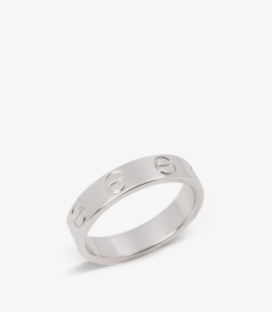 Cartier Platinum Love Wedding Band Ring at Xupes
