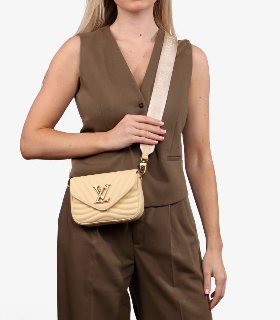 Banane Yellow Quilted Calfskin Leather New Wave Multi-Pochette