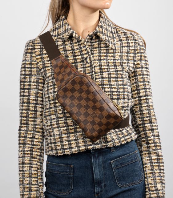 Damier Ebene Coated Canvas Vintage Geronimos