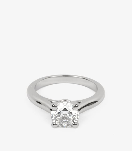 1.10ct Brilliant Cut Diamond Platinum 1895 Ring