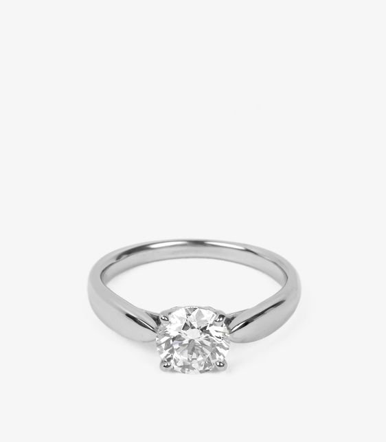 0.90ct Brilliant Cut Diamond Platinum Harmony Ring