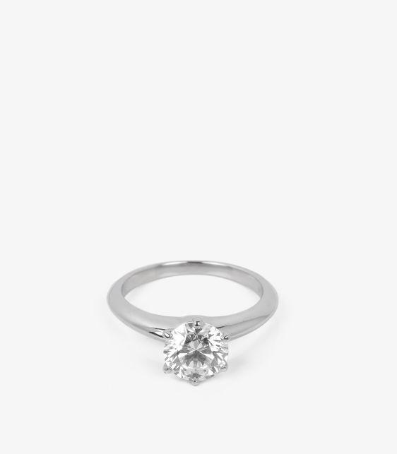 1.46ct Brilliant Cut Diamond Platinum Ring