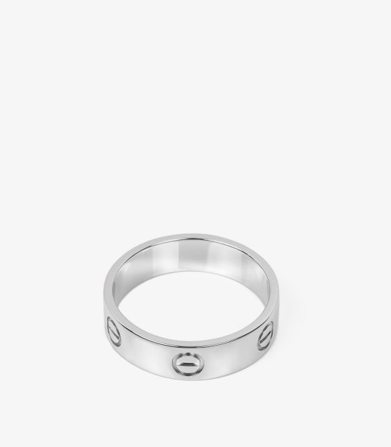 18ct White Gold Love Band Ring