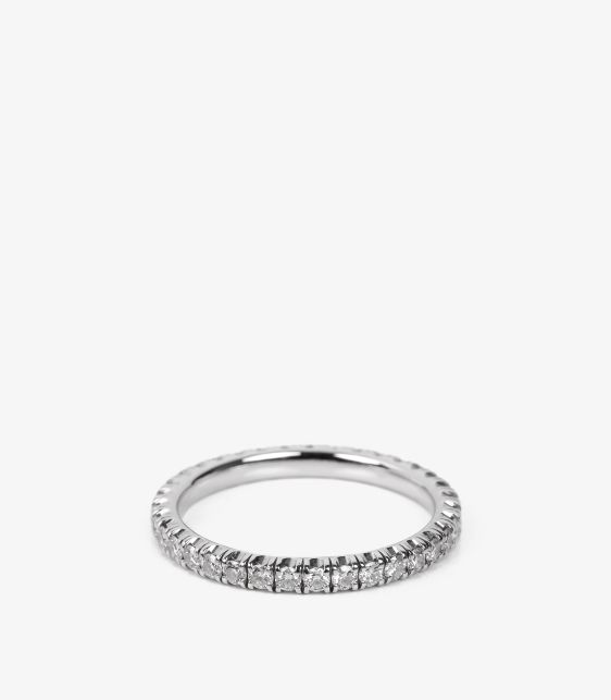 Diamond 18ct White Gold Etincelle de Cartier 2mm Band Ring