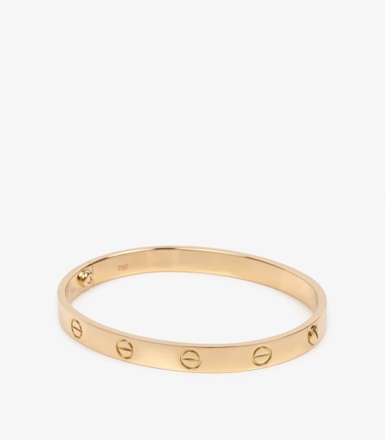 18ct Yellow Gold Love Bangle