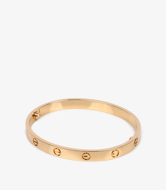 18ct Yellow Gold Love Bangle