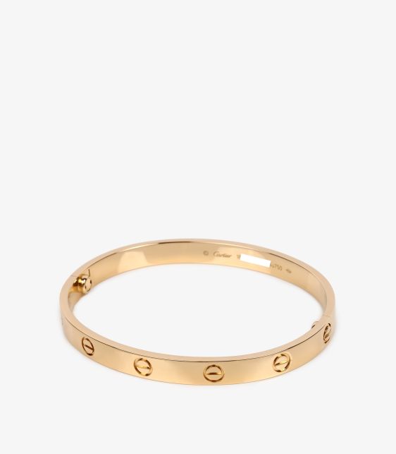 18ct Yellow Gold Love Bangle