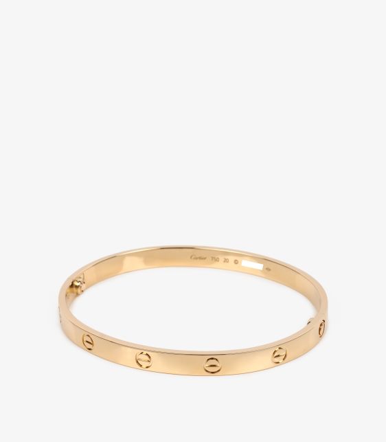18ct Yellow Gold Love Bangle