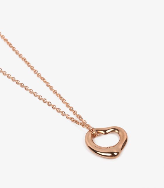 18ct Rose Gold 11mm Elsa Peretti Open Heart Pendant