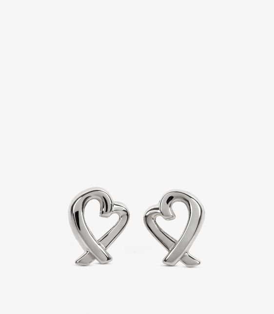 Sterling Silver Paloma Picasso Loving Heart Stud Earrings