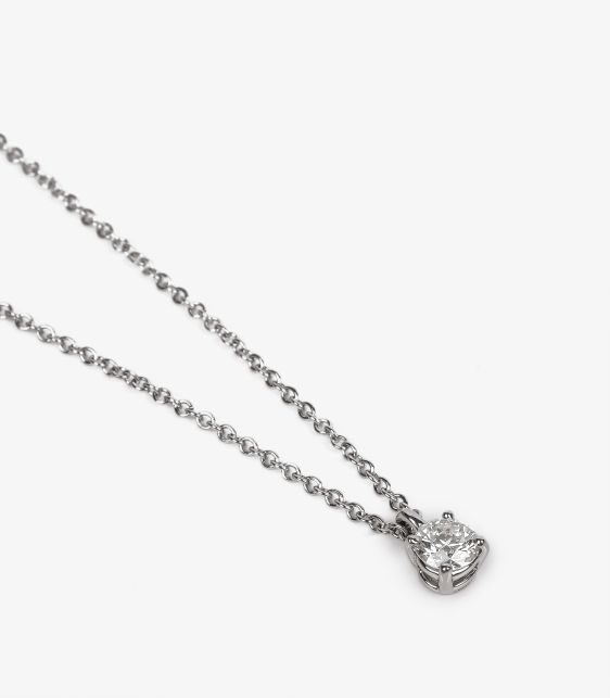 0.19ct Brilliant cut Diamond Platinum Solitaire Pendant