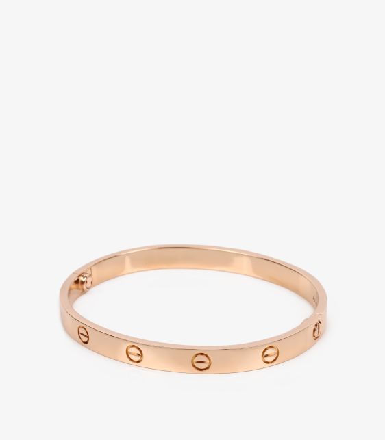18ct Rose Gold Love Bangle