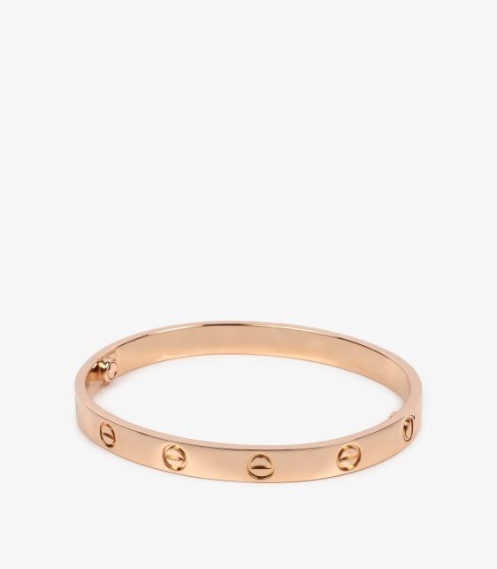 18ct Rose Gold Love Bangle
