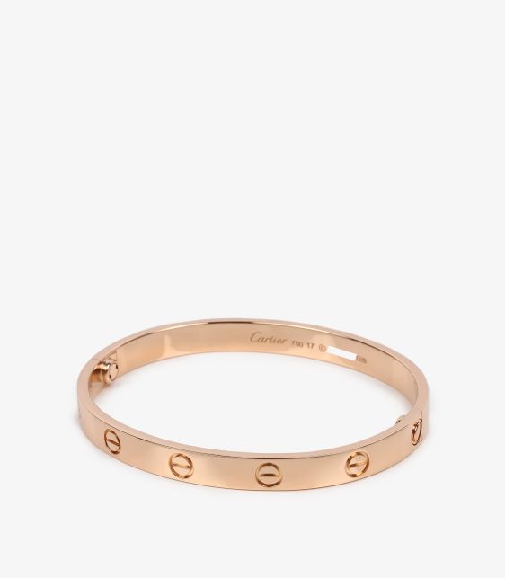 18ct Rose Gold Love Bangle