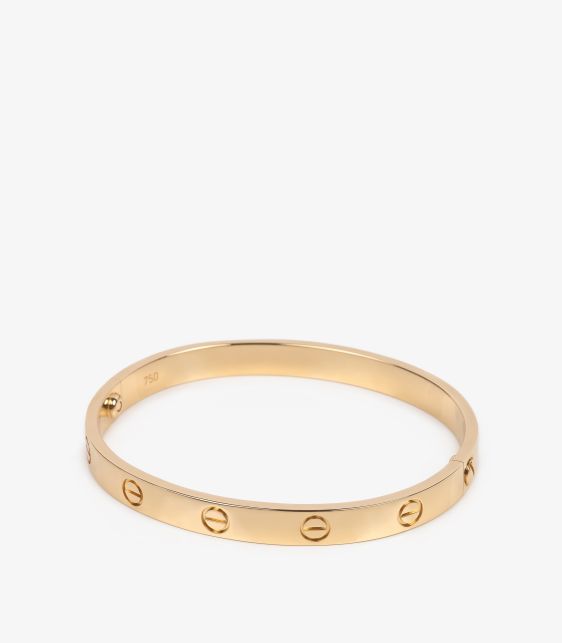 18ct Yellow Gold Love Bangle