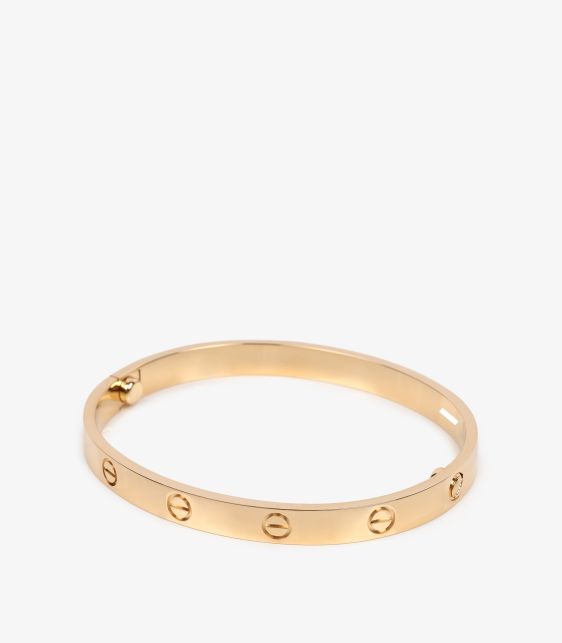 18ct Yellow Gold Love Bangle