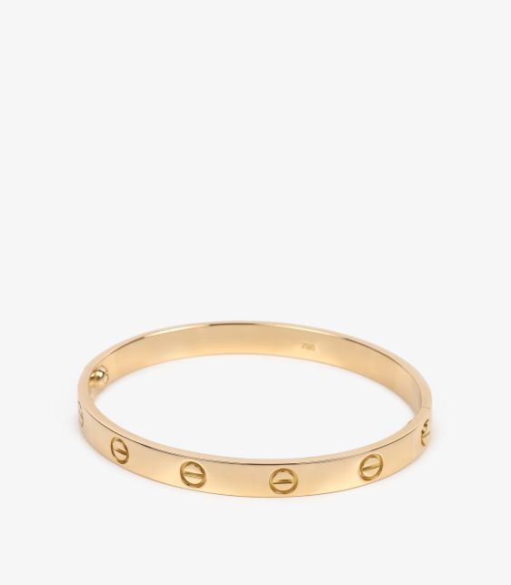 18ct Yellow Gold Love Bangle