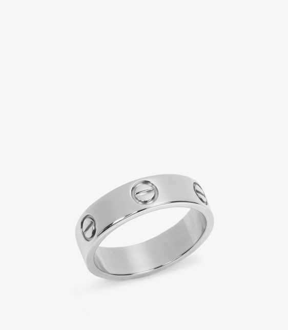 18ct White Gold Love Band Ring