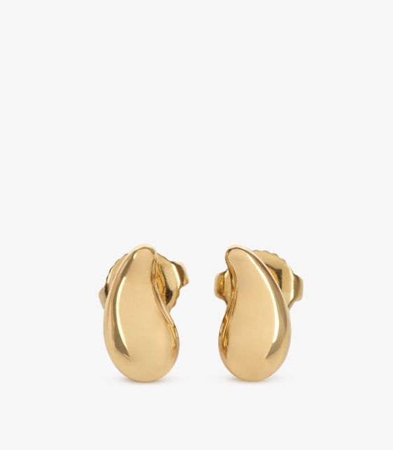 18ct Yellow Gold Teardrop Stud Earrings