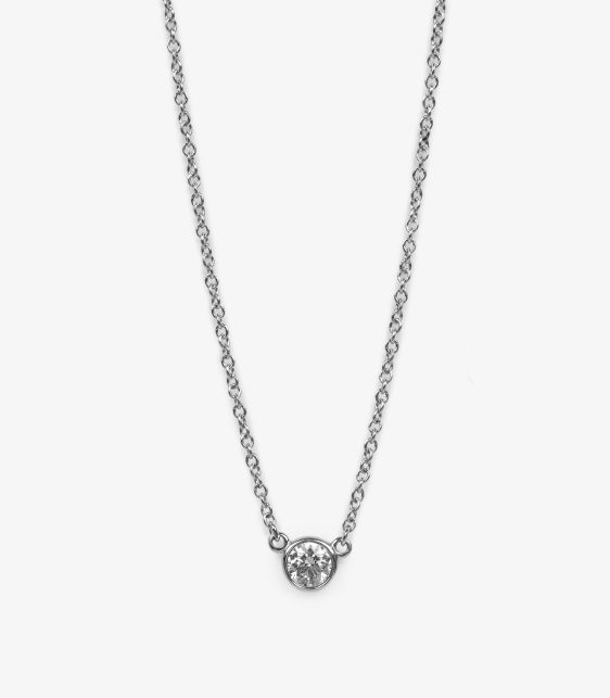 Platinum Diamond by the Yard Pendant