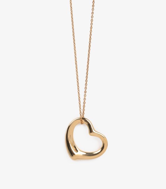 18ct Yellow Gold 22mm Elsa Peretti Open Heart Pendant