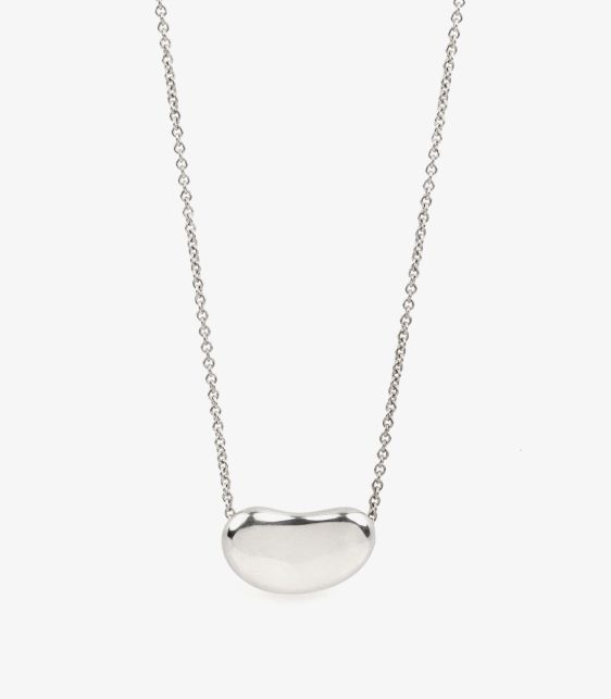 Sterling Silver Elsa Peretti 20mm Bean Design Pendant