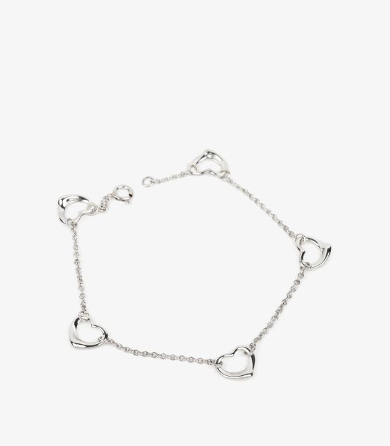 Sterling Silver Elsa Peretti 5 Open Heart Bracelet