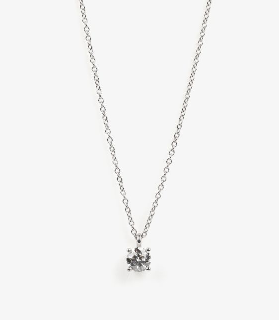 0.33ct Brilliant cut Diamond Platinum Solitaire Pendant