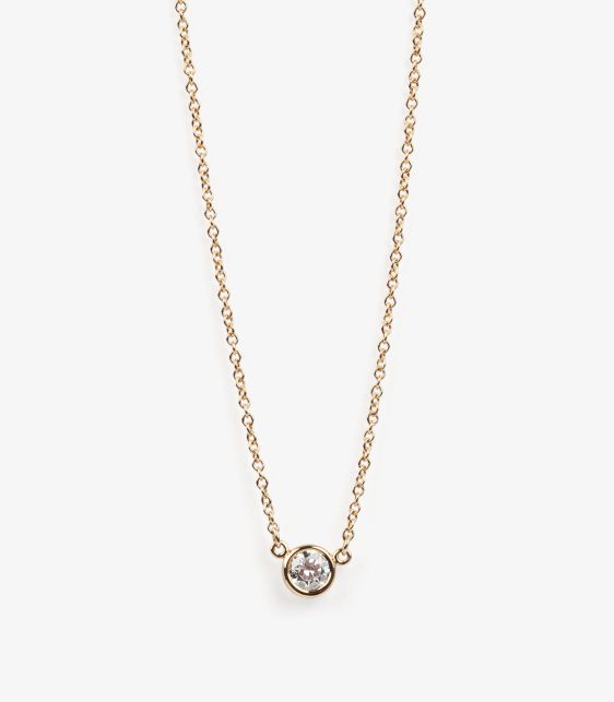 0.18ct 18ct Yellow Gold Diamond by the Yard Pendant