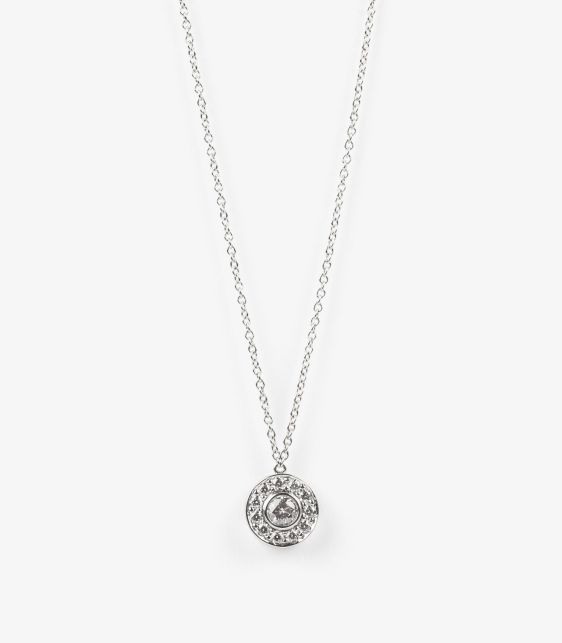 Diamond Platinum Circlet Pendant