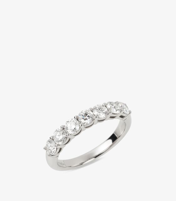Diamond Platinum Forever Half Diamond Ring