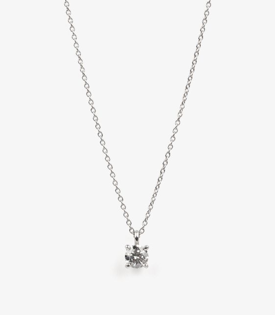 0.40ct Brilliant cut Diamond Platinum Solitaire Pendant