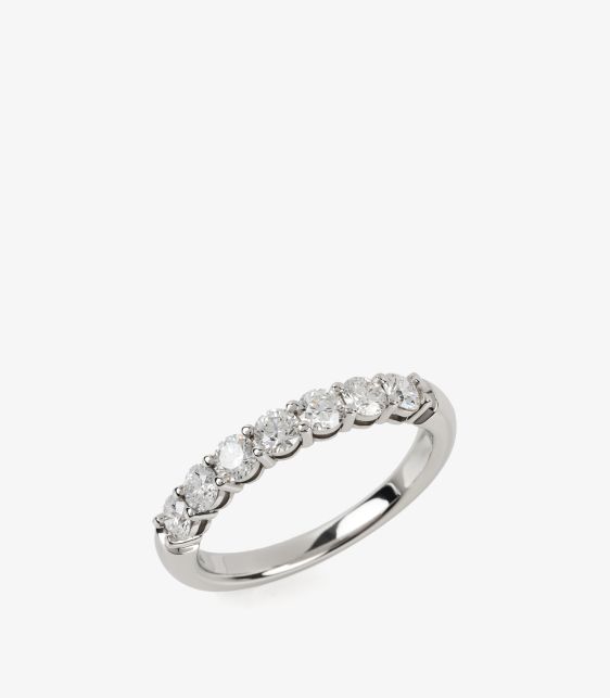 Diamond Platinum Forever Half Diamond Ring