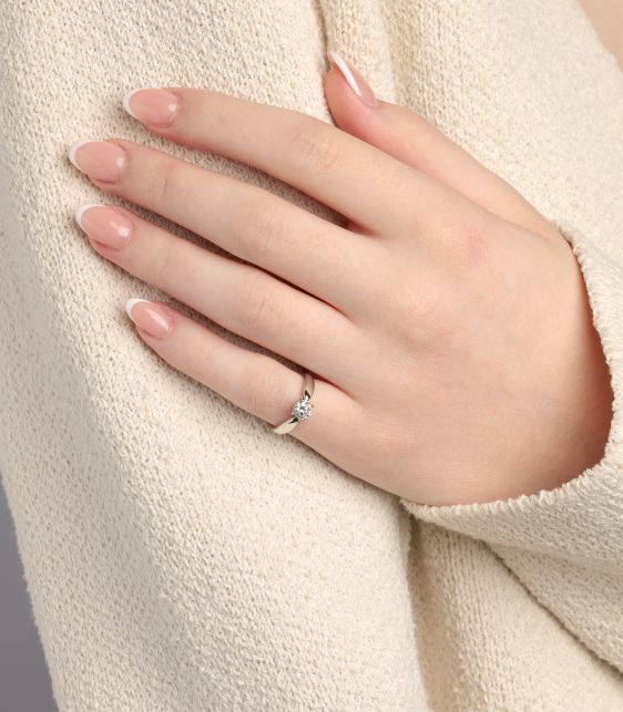 0.46ct Brilliant Cut Diamond Platinum Harmony Ring