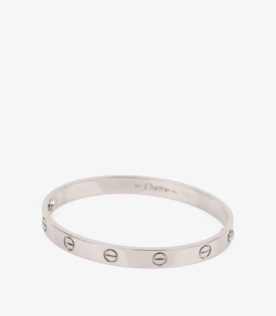 Cartier Pre-Owned White Gold Love Bangle J1641 at Xupes